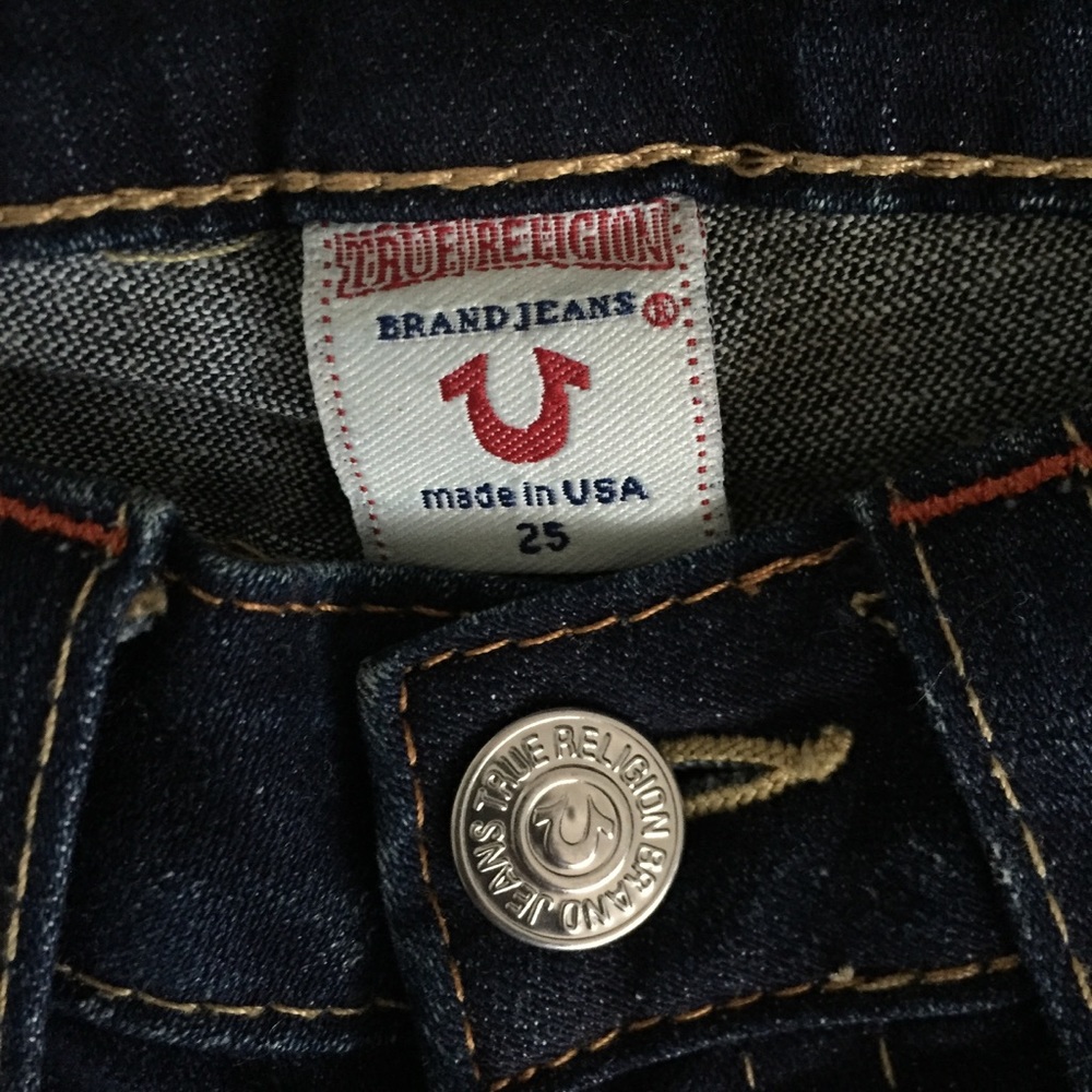 NWOT, True Religion, Joey twisted seam low-rise flare jeans, 25 - Picture 5 of 7