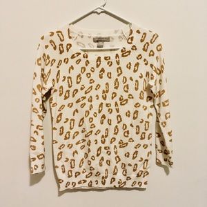 BR Leopard print sweater