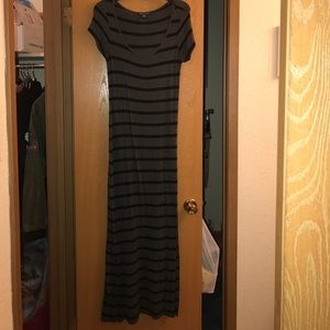 Grey and Black Maxy Dress