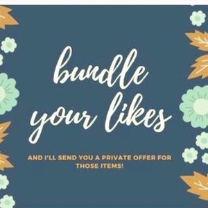 Bundle your like and I'll send you a private offer