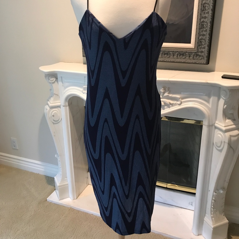 Zara blue print dress