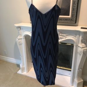 Zara blue print dress