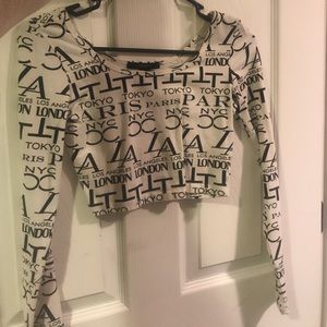Printed Crop Top