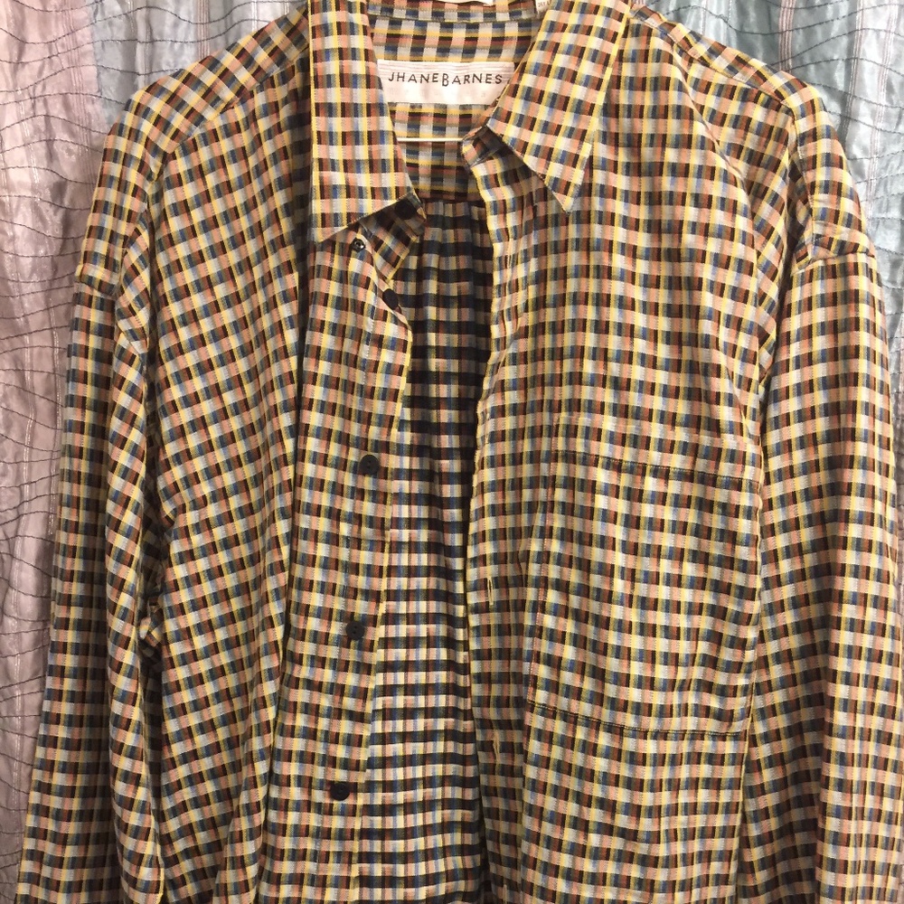 Jhane Barnes mens multicolored shirt