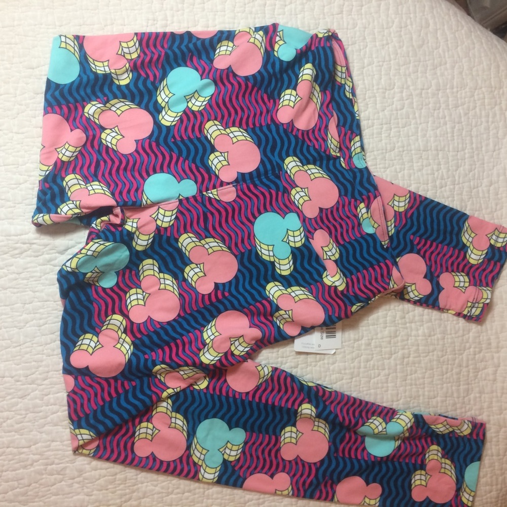 NWT Lularoe Disney Mickey Minnie Donald Leggings