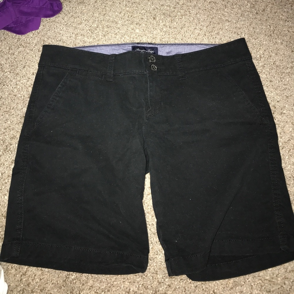 Women’s mid length AE shorts.