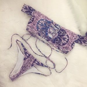 off the shoulder bikini