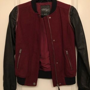 Black & red zipper jacket