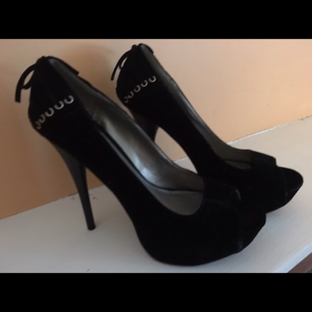 Black Platform heels