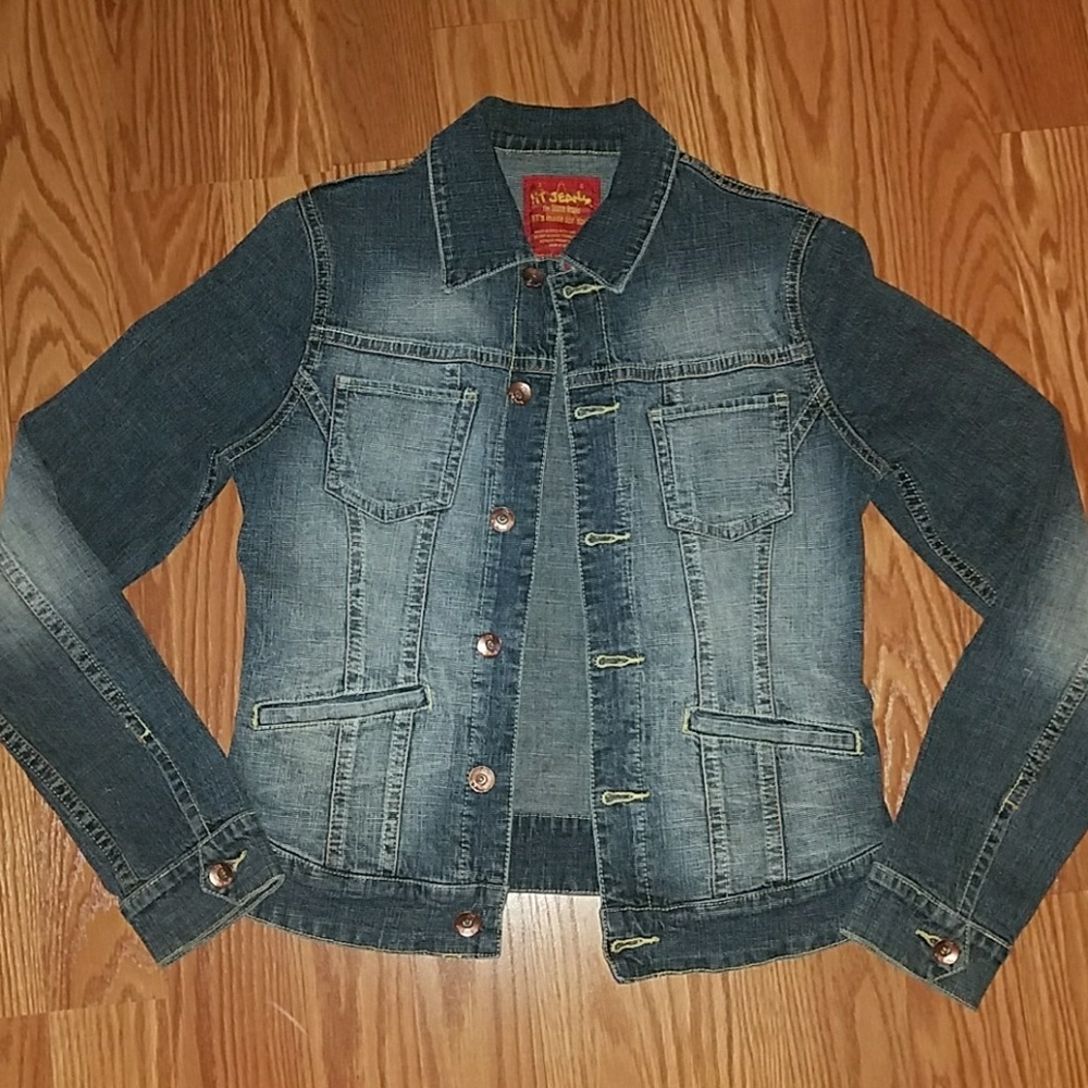 Distressed Style Denim Jacket