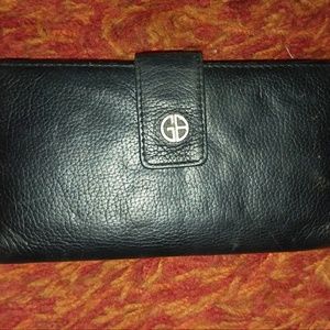 Black Leather Giani Bernini Wallet