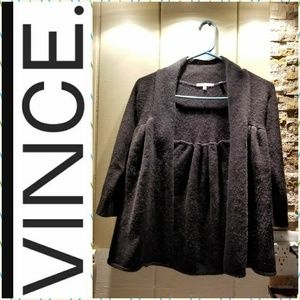 Black short cardigan