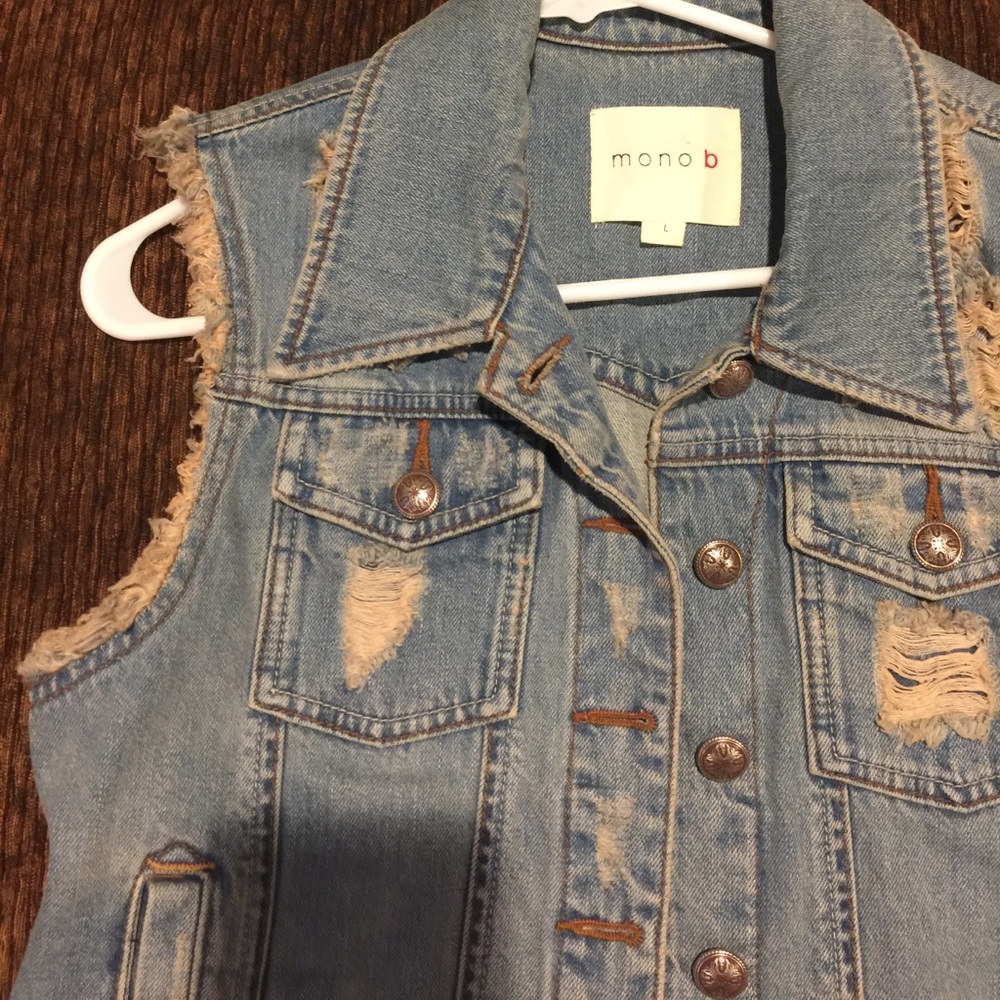 Denim cutoff vest - Picture 3 of 4