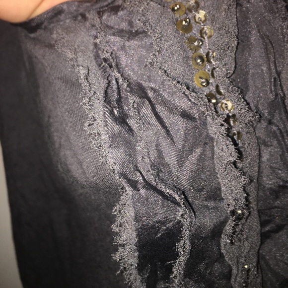 SZ SM GENTLY WORN CHARCOAL JCREW EMBELLISHED TANK - Picture 3 of 5