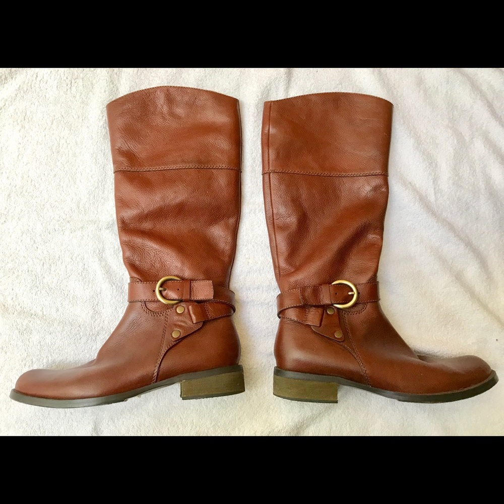 Miz Mooz Brown Leather Riding Boots