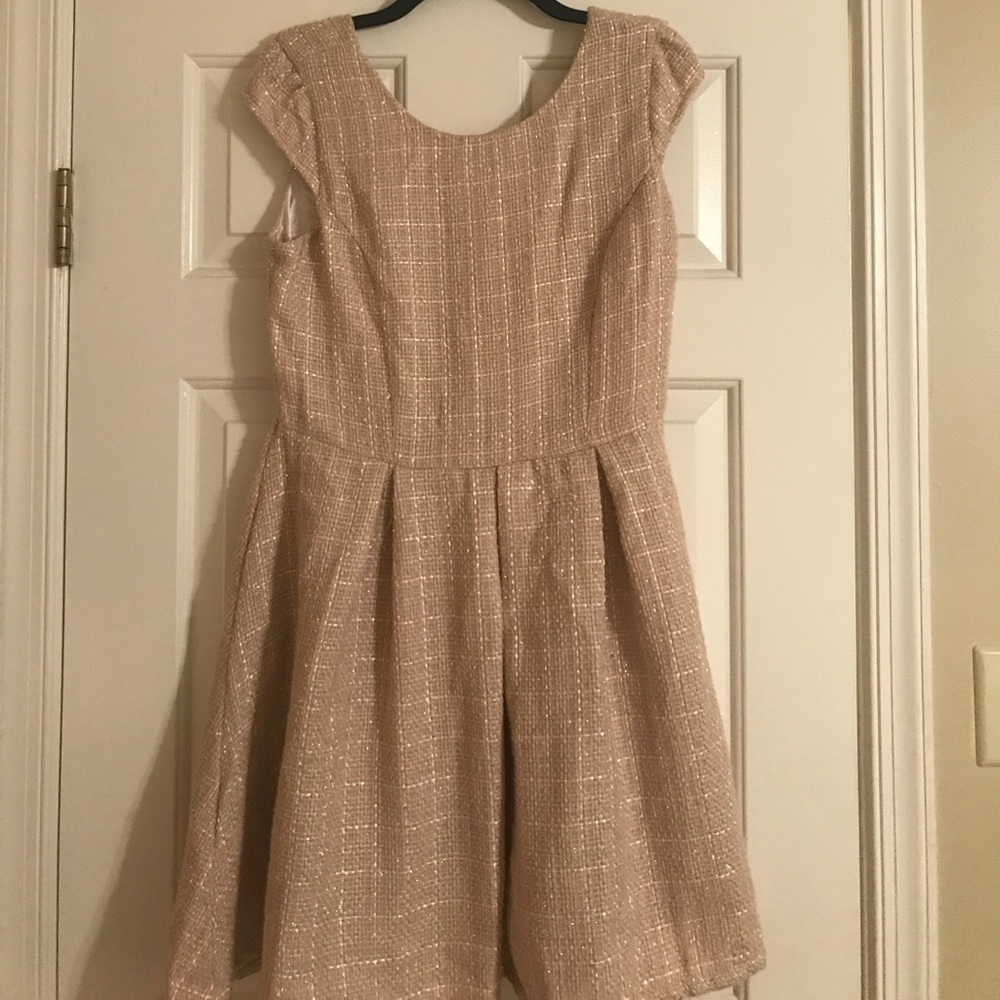 Nude Moon Boutique Tweed Party Dress—NEVER WORN