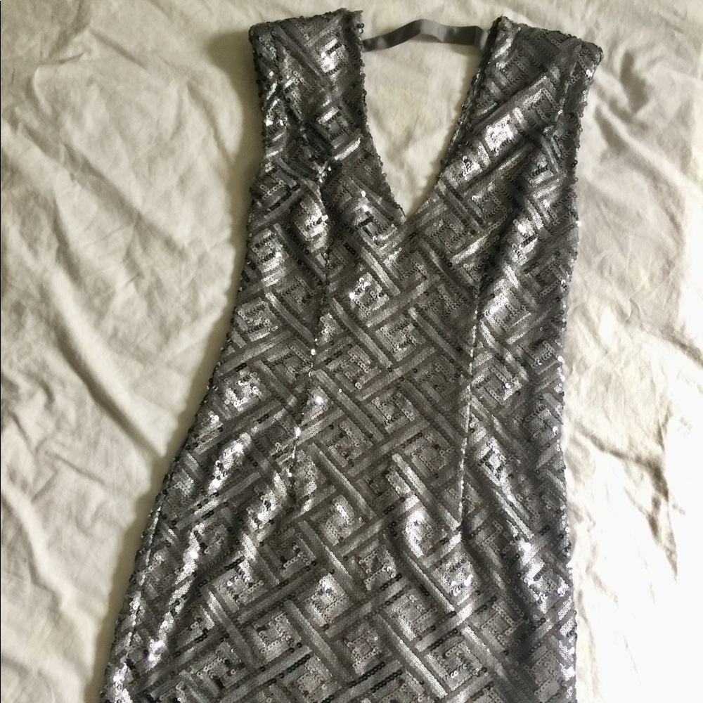 ✨ Silver sequin bodycon dress ✨