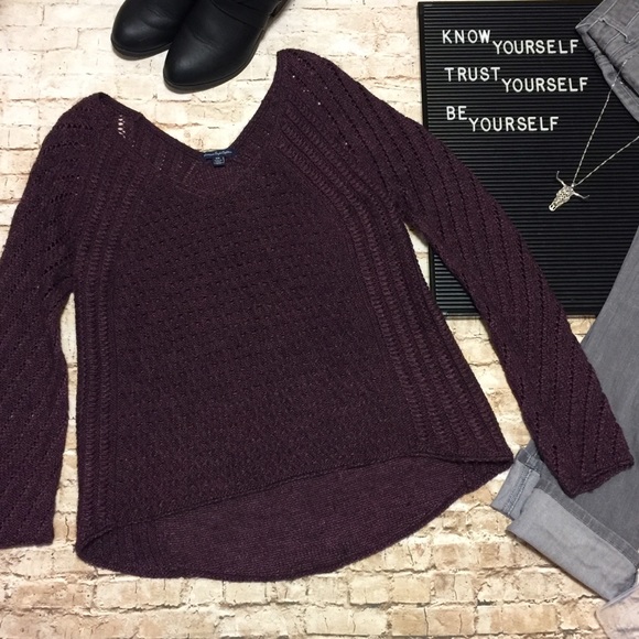 American Eagle Outfitters Sweaters - AEO American Eagle Double-V Neck Sweater