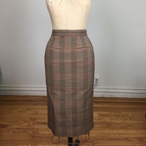 Liz Claiborne Elisabeth Plaid Fitted Pencil Skirt