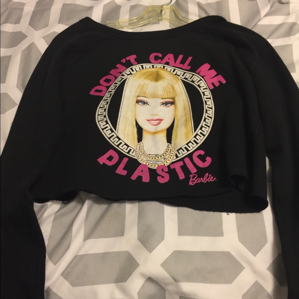 Barbie crop top sweater