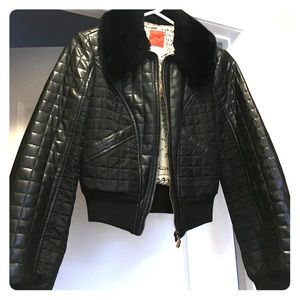 Bazar De Christian La Croix faux leather jacket