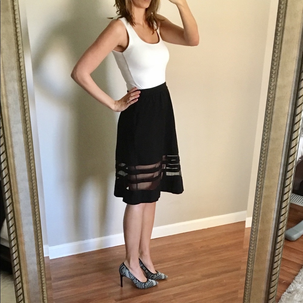 Black Skirt with Flare