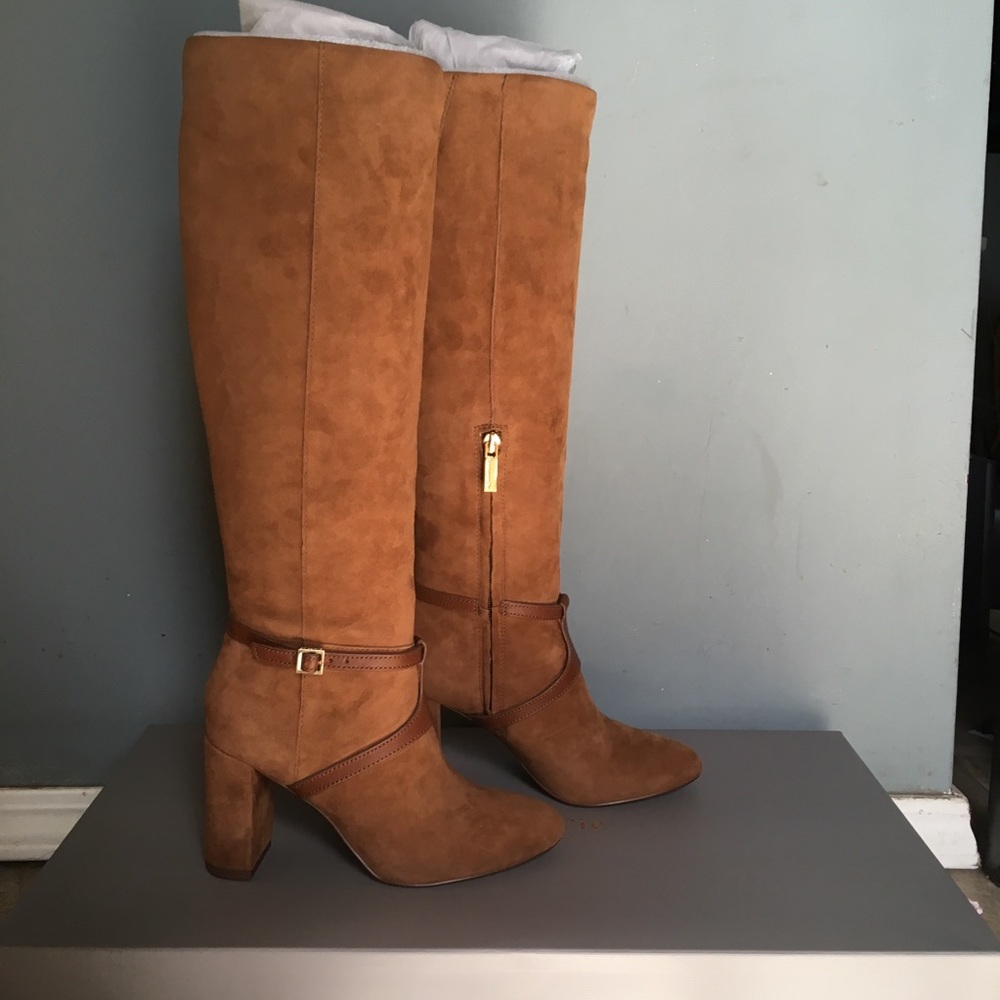 Louise et Cie Somerra brown suede block heel boots
