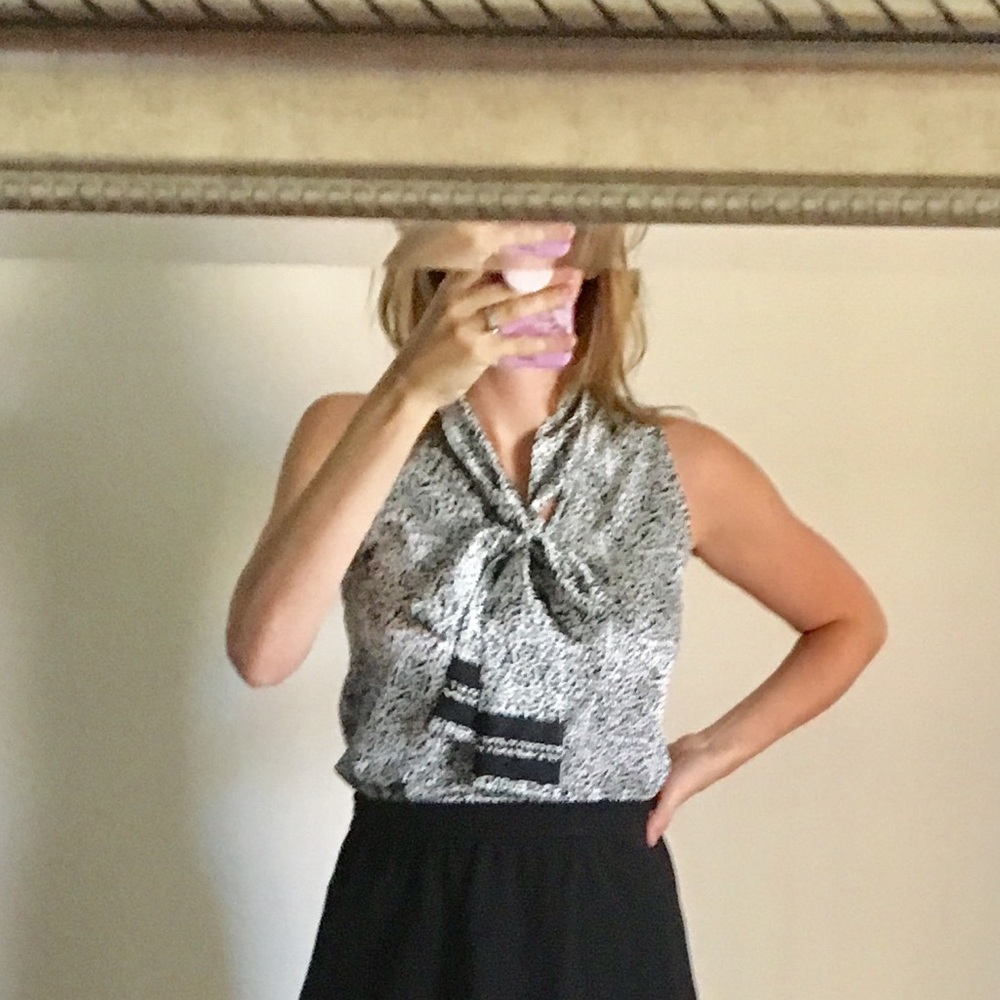 Black & White Blouse