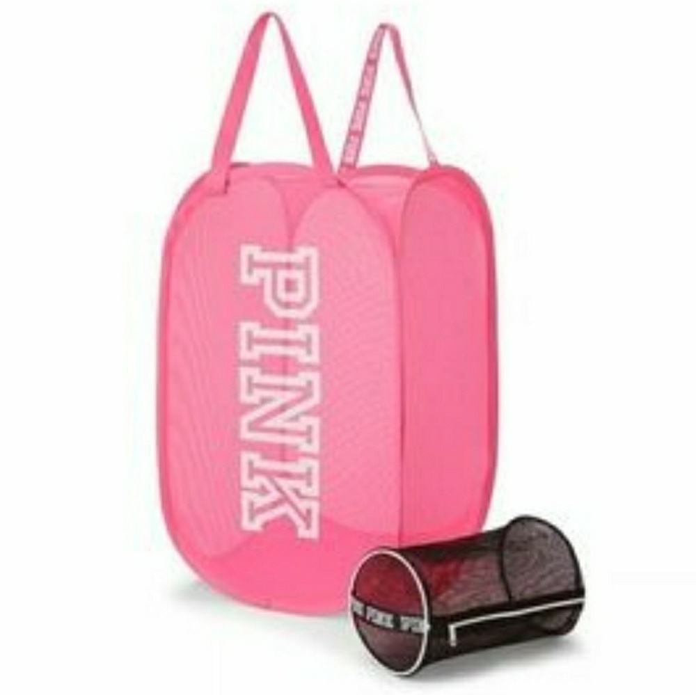 Pink laundry bag