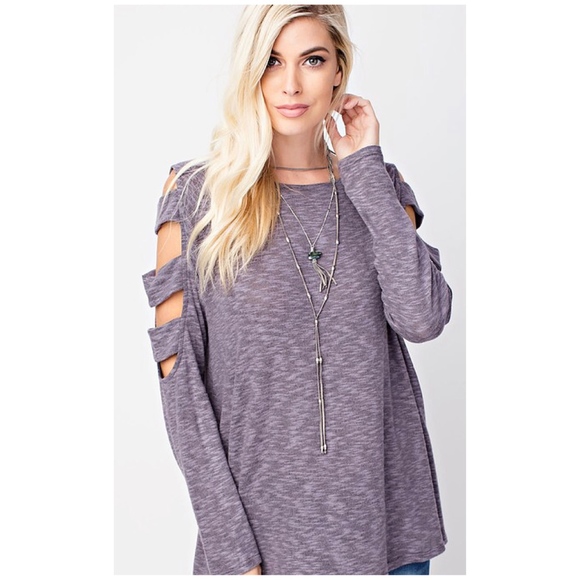 Angelique's Atelier Tops - Cut out shoulder tunic