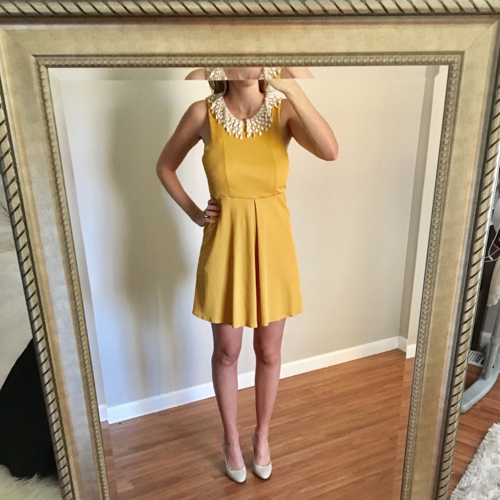 Free People Yellow Dress