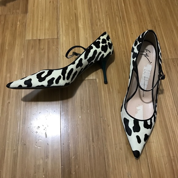 Giuseppe Zanotti Shoes - Giuseppe Zanotti pony fur Leopard Stiletto Heels