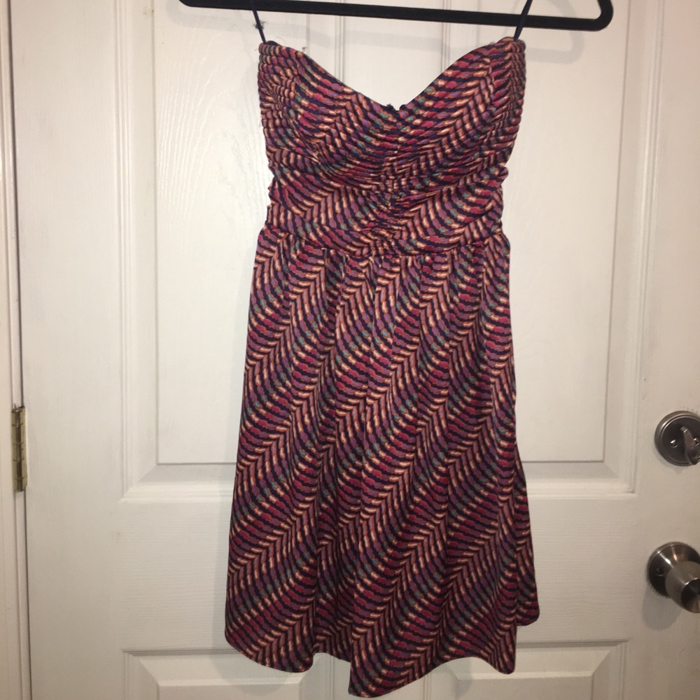 SZ SM BAR III PATTERNED COCKTAIL DRESS