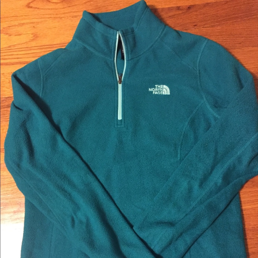 Teal North Face Fleece