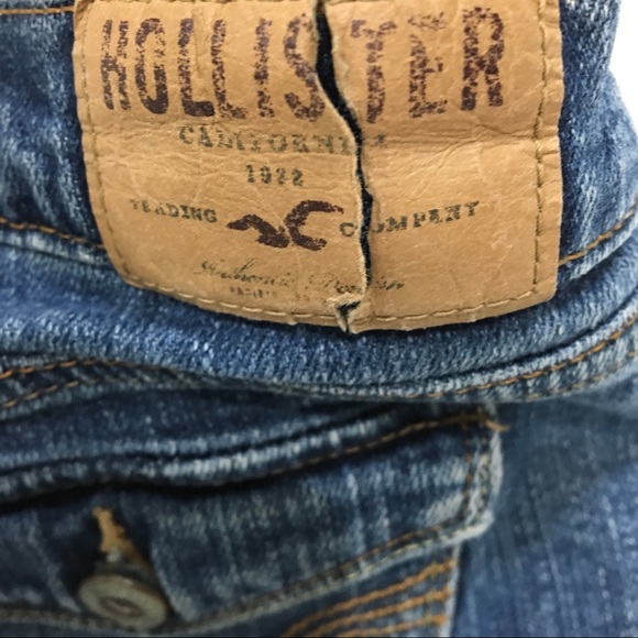 Hollister White Punk Distressed Jean Size 11 main image 0