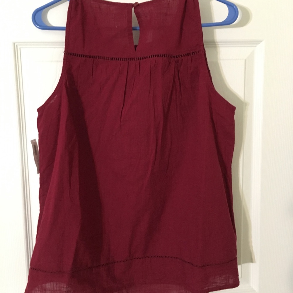 NEW! Old Navy Maroon Red/Purple Sleeveless Top