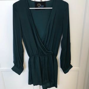 Emerald Green Blue Life Romper