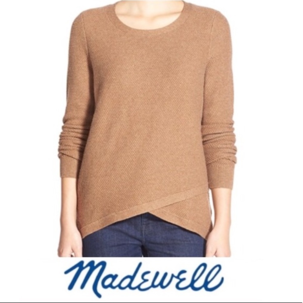 Madewell Feature Pullover in Camel XS