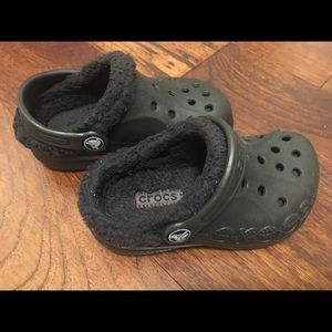 Toddler fleece crocs