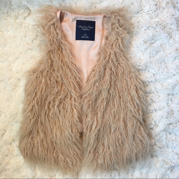 american eagle faux fur jacket