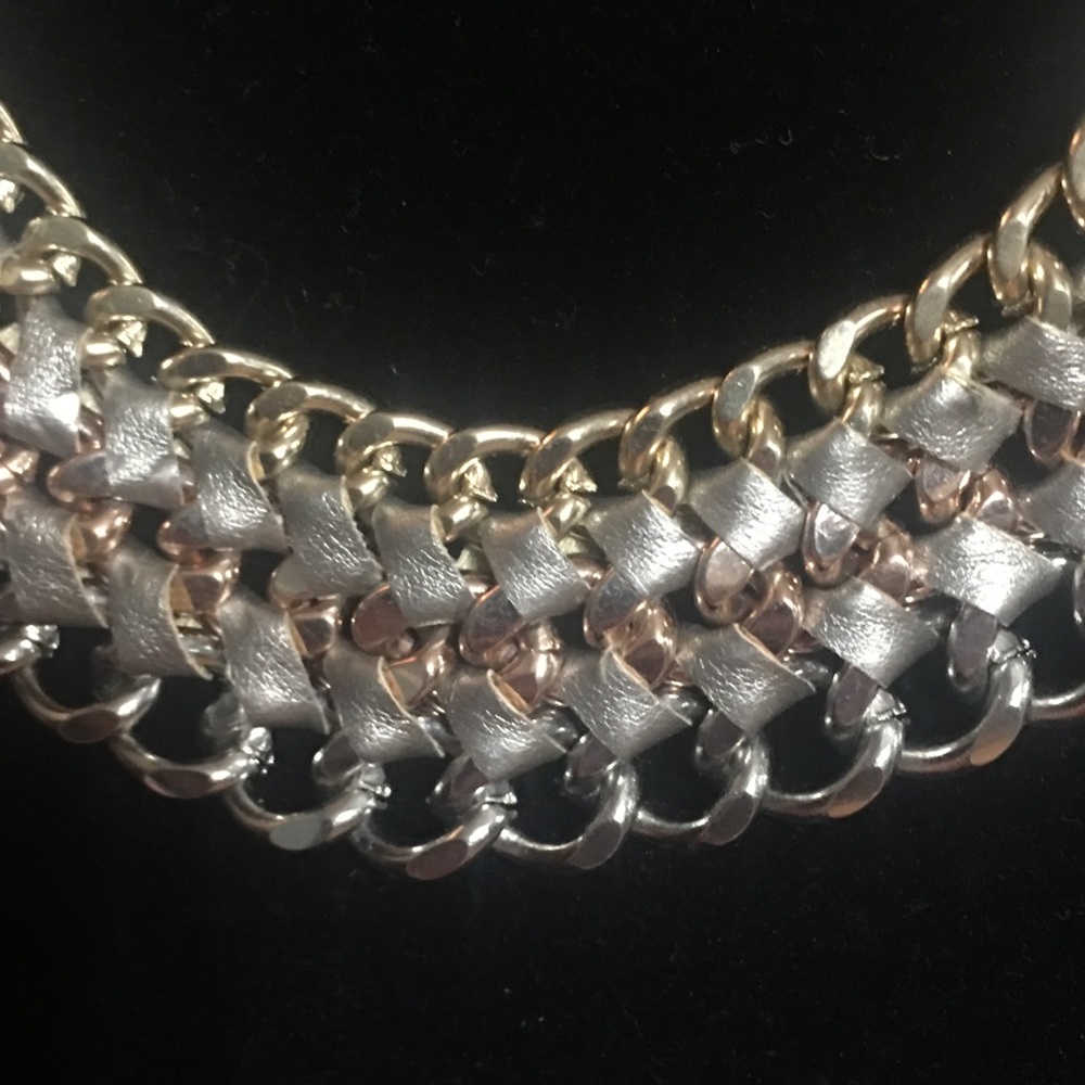 Express amazing tri-colored collar necklace NWT - Picture 4 of 7