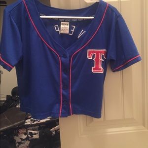 Victoria Secret  Rangers Baseball Jersey