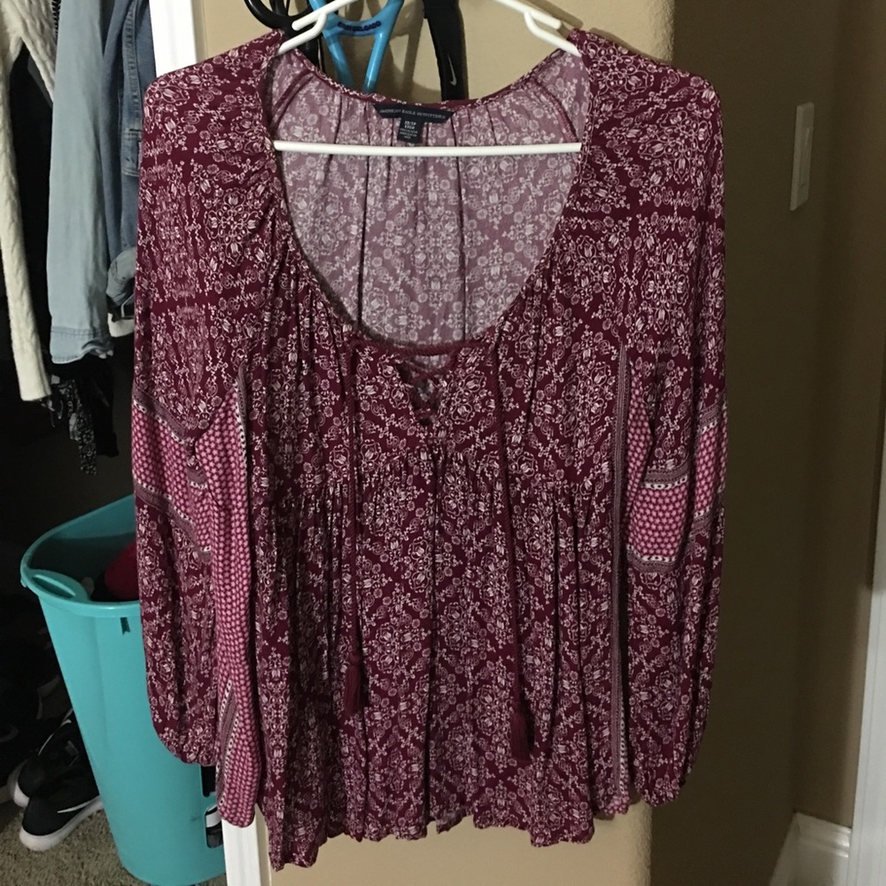 American eagle flowy long sleeve!