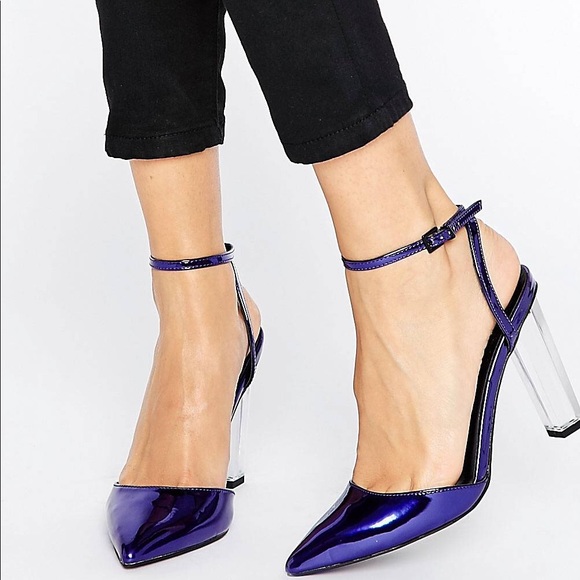 asos clear heel shoes