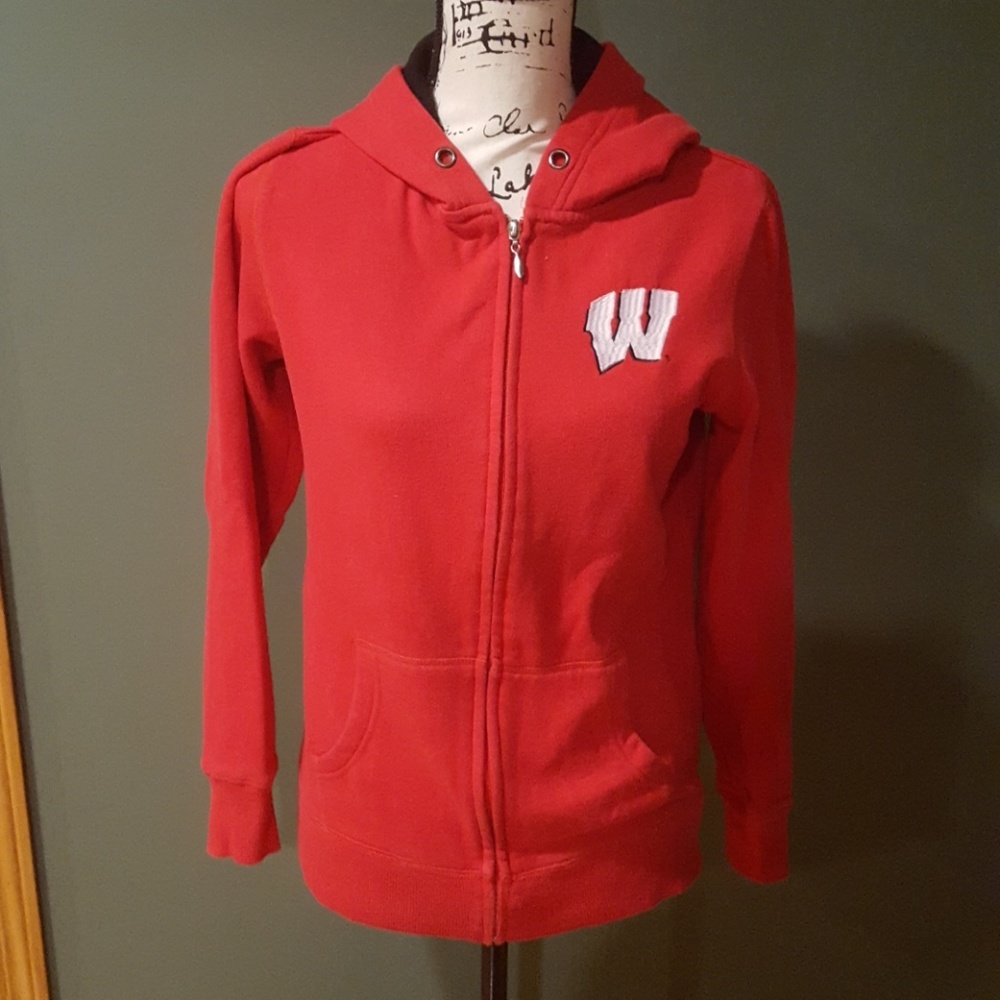 Wisconsin Badgers size small red hoodie