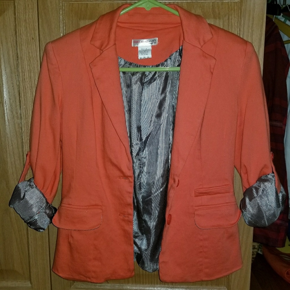 Orange blazer