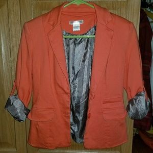 Orange blazer