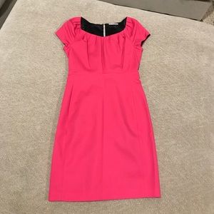 Tahari Hot Pink Dress Knee-Length