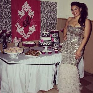 Sequin Bebe Evening Gown