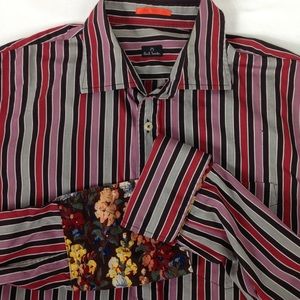 Paul Smith Striped Shirt French Contrast Cuffs